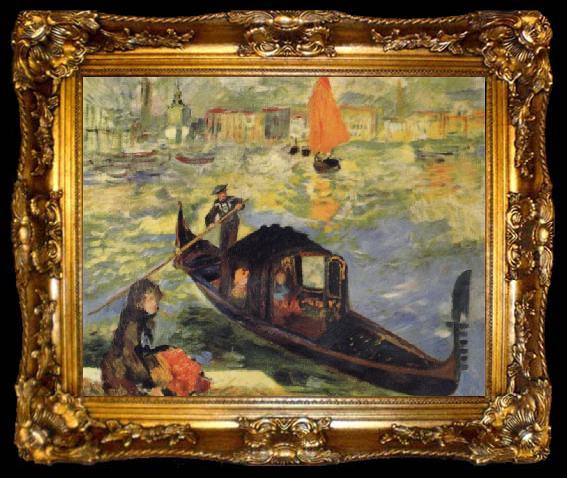 framed  Claude Monet Gondola in Venice, ta009-2